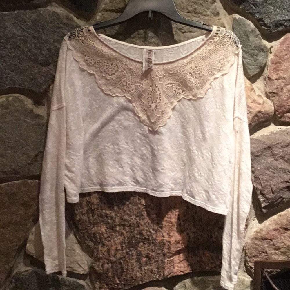 Free People Lace Crop Top